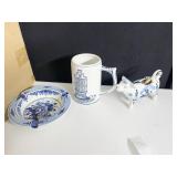 DELFT COW, MUG, ASHTRAY