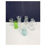 BLENKO VASE AND OTHER VASES PLUS BUCKET