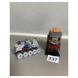 SPACE SHUTTLE AND BRICK HEAD FIGURE