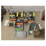 SEVERAL BOXES OF NAILS AND SCREWS PLUS 5 EIGHTS