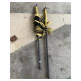 VOLLEYBALL OR BADMINTON NET WITH POLLS