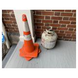 TWO PARKING CONES