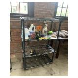 BLACK 4 TIER SHELF UNIT