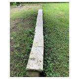 PINK GRANITE LOOKING CUT STONE WITH ROUNDED TOP