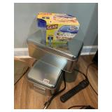 2 TINS AND LARGE FOOD STORAGE