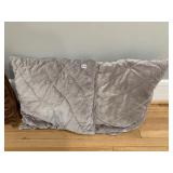 27 BY 27 INCH GRAY ACCENT PILLOWS