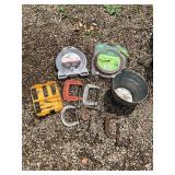 C-CLAMPS, WEED EATER LINE, PAIL, ETC.