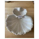 LENOX SEASHELL DOUBLE TIERED DISH