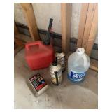 GAS CANS, 50 TO 1 ECHO FUEL FOR WEED WHACKER,