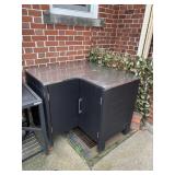 METAL TOP OUTDOOR UTILITY CABINETS GREAT FOR