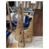 3 CONE STYLE CHRISTMAS TREES