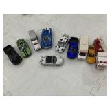 10 CARS W/ FIRE TRUCK, PLUS CAR