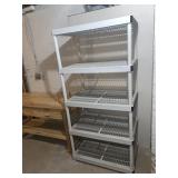 WHITE PLASTIC SHELF UNIT