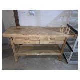 WINDSOR DESIGN 60" - 4 DRAWER HARDWOOD WORKBENCH