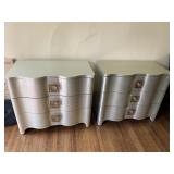 MCM BERNHARDT PAIR OF GOLD PAINTED VINTAGE