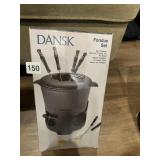 DANSK FONDUE SET IN BOX AND 2 KEYBOARDS