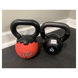 KETTLE BELLS 3 LB. AND 30 LB.