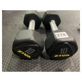 ZIVA PAIR 10 LB. HAND WEIGHTS