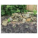 SMALL PILE OF SANDSTONE FLAG STONES-MUST TAKE ALL