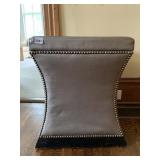 MCM STUDDED SILVER SEAT