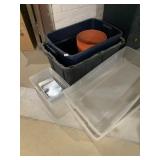 STORAGE TOTES AND BUCKET