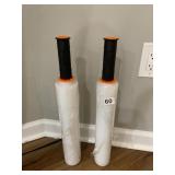 2 ROLLS OF PLASTIC W/ GRIP HANDLES