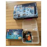 STAR WARS LEGOS WITH PLASTIC CONTAINER