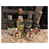 SEALED, DANIEL FINZI BANANA RUM, PEACH VODKA,