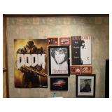 COLLAGE OF FRAMED DOOR POSTER, SCARFACE