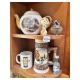 THOMAS KINKADE TEAPOT, STEIN, MUGS, MERMAID