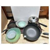 FRY PAN, SALAD BOWLS