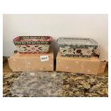 2 NIB TEMPTATIONS MINI LOAF BAKERS WITH LIDS