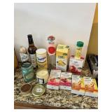 ALL IN-DATE DRINK MIXES, SUGAR, NEW CANDLES,