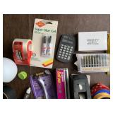 SUPER GLUE, REPAIR STICKS, CALCULATOR, ETC.