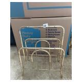 BRASS BAMBOO LOOK MAGAZINE RACK