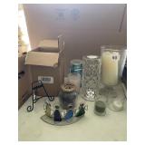 CANDLE ASSORTMENT INCLUDING STAINED GLASS ANGELS