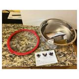 COOKS ESSENTIALS 5 QUART STAINLESS STEEL PREP