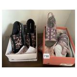 SZ 7 NIB EASY SPIRT LEOPARD SLIP ON ATHLETIC