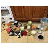 CRACKLE GLASS CANDLE WAX WARMER, ASSORTED