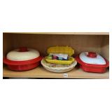 CORN ON COB HOLDERS, PIE PAN SONOMA, 2 FOOD
