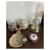 SONOMA TEA POT, CANDLE HOLDER, MOOSE DISH