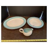 SERVING PLATES AND CREAMER