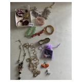 NECKLACES, SANTA PIN, ETC.