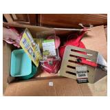 OVER SZ. SPATULA, STORAGE BIN, GARBAGE DISPOSAL