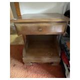 NIGHTSTAND WITH DRAWER AND OPEN SHELF