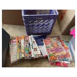 NARROW CRATE OF LADIES MAGAZINES INCLUDING