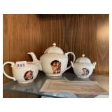 HUMMEL TEA SET W/ COA 3 PC.