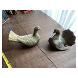 2 METAL BIRDS
