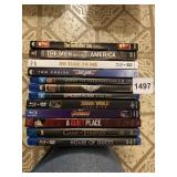 BLU RAY DVDS AND REGULAR DVDS INCLUDING AVENGERS,