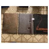 1951,52,53 GLEEMAN YEARBOOKS